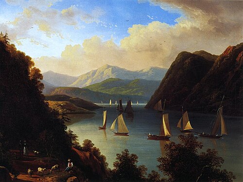 Anthony's Nose on the Hudson, 1845, Victor de Grailly