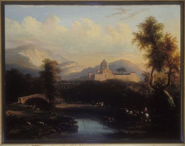 Mountain Landscape, 1840, Victor de Grailly