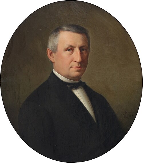 Portret van Eduard Receveur, 1872, Peter Heinrich Windhausen