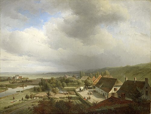 Hilly Landscape near Wageningen, 1838, Abraham Johannes Couwenberg