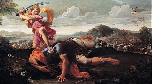 David and Goliath, 1650, Guillaume Courtois