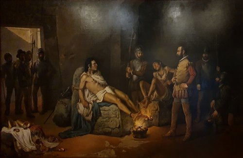 The Torture of Cuauhtémoc, 1893, Leandro Izaguirre