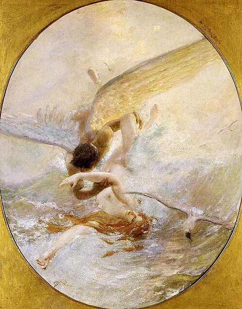 The Kiss of the Waves, 1850, Benes Knupfer