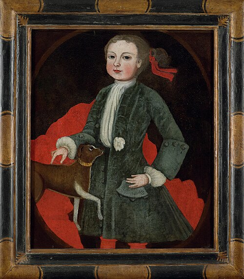 Boy with Dog, 1727, Pieter Vanderlyn