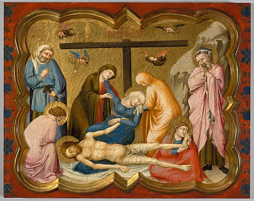 The Lamentation over the Dead Christ, 1330, Maître de la Pietà Fogg