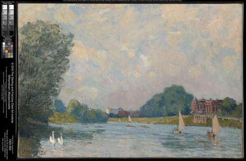 La Tamise à Hampton Court, 1874, Alfred Sisley