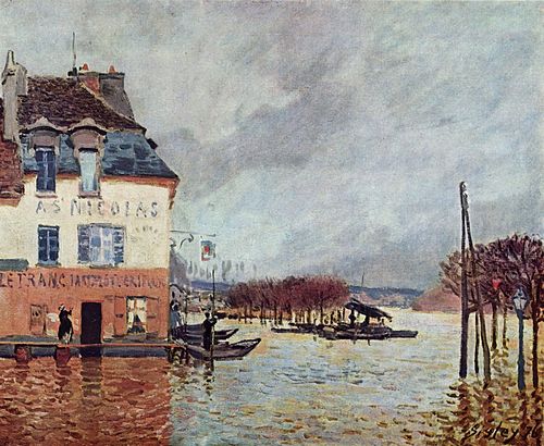 L'inondation à Port-Marly, 1876, Alfred Sisley