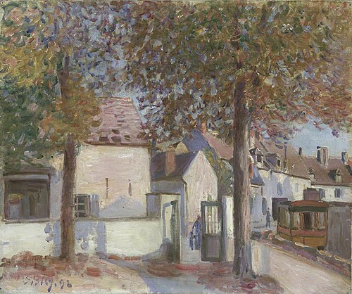 Moret-sur-Loing (Rue des Fossés), 1892, Alfred Sisley