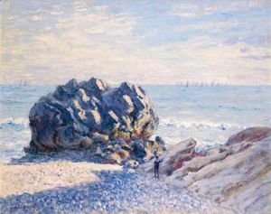 Storr Rock, Lady’s Cove, Le Soir, 1897, Alfred Sisley