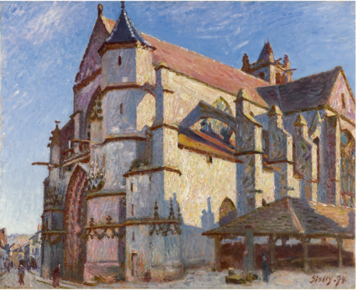 La Vieille Église de Moret, le matin au soleil, 1894, Alfred Sisley