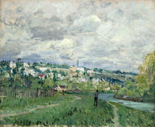 The Seine near Saint-Cloud, 1877, Alfred Sisley