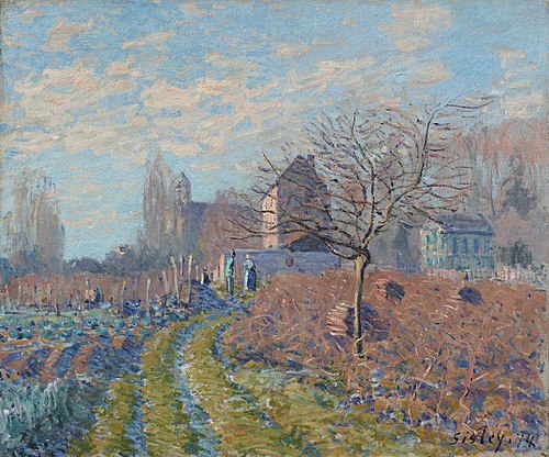 White Hoarfrost, Saint Martin's Summer, 1874, Alfred Sisley