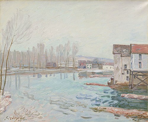 Moret in Winter, 1891, Alfred Sisley