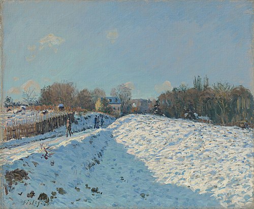 Effet de neige à Louveciennes, 1874, Alfred Sisley