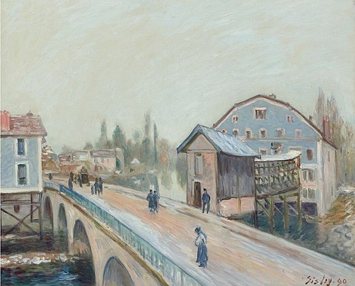 Le Pont de Moret, 1890, Alfred Sisley