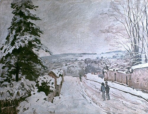 Rue du Cœur Volant à Louveciennes, 1872, Alfred Sisley