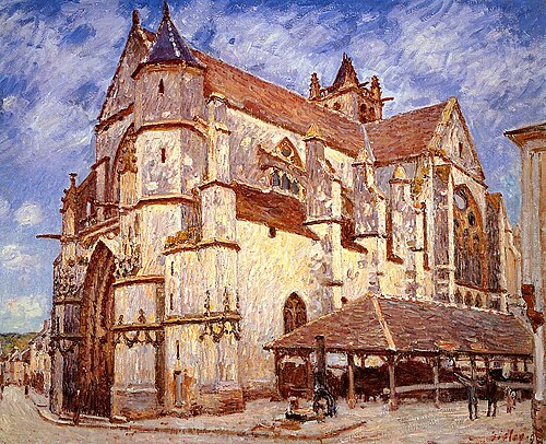 L'Église de Moret le soir, 1894, Alfred Sisley
