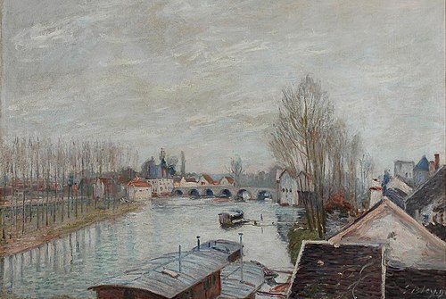 Le pont de Moret, , Alfred Sisley
