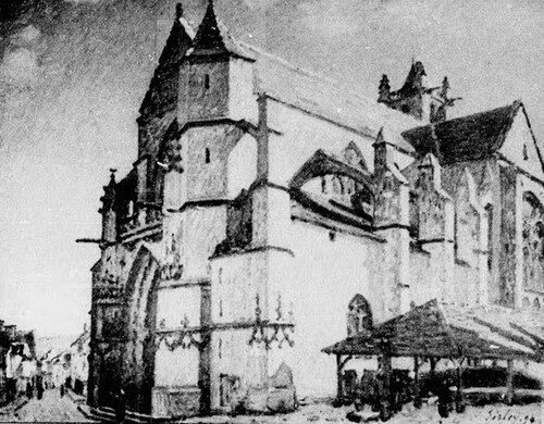 L'Église de Moret au soleil, 1894, Alfred Sisley