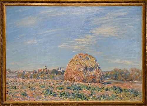 Meule sur les bords du Loing, 1891, Alfred Sisley