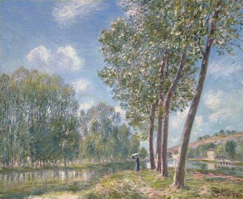 Soleil de Printemps, Le Loing, 1892, Alfred Sisley