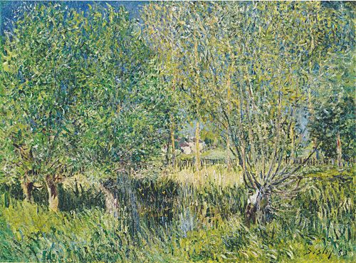 Saules au bord de l'Orvanne, 1883, Alfred Sisley