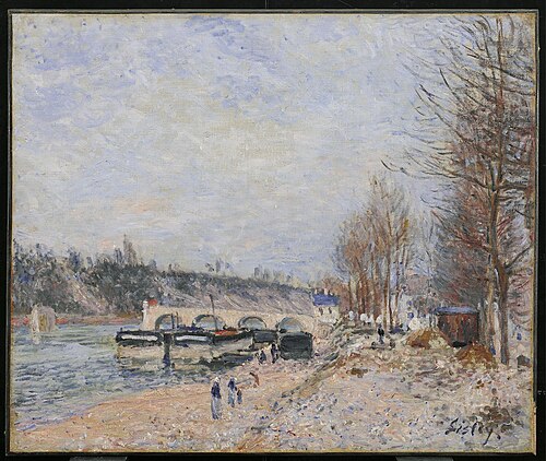 Saint-Mammès, temps gris, 1884, Alfred Sisley