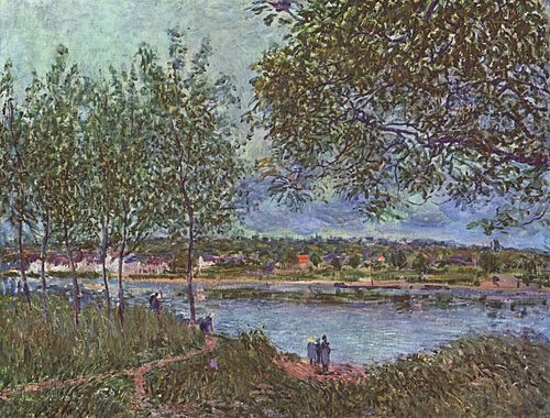 Weg der alten Fähre in By, 1880, Alfred Sisley