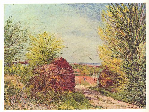 Sentier à Veneux-Nadon au printemps, 1885, Alfred Sisley