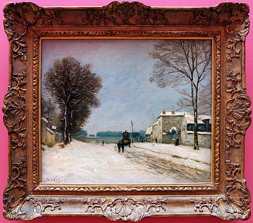 En hiver, effet de neige, 1876, Alfred Sisley