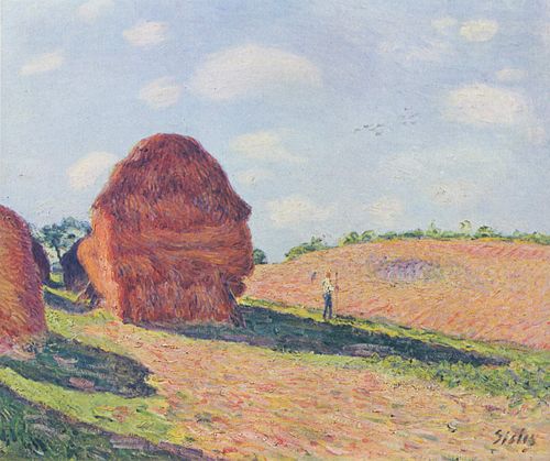 Die Strohmieten, 1895, Alfred Sisley