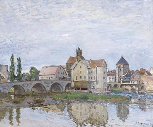 Moret-sur-Loing - Temps gris, 1892, Alfred Sisley