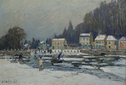 La Débâcle de la Seine à Port-Marly, 1876, Alfred Sisley