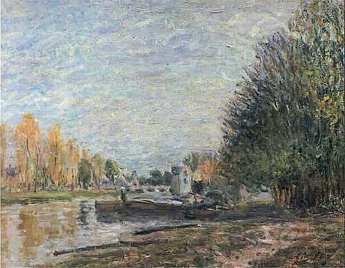 Bords du Loing au coucher de soleil, 1891, Alfred Sisley