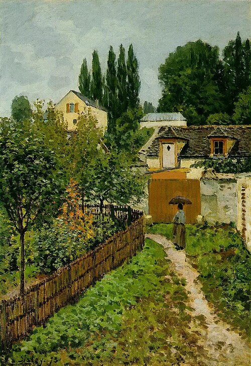 Un jardin à Louveciennes, 1873, Alfred Sisley