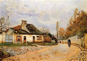 Rue de Voisins, Louveciennes, 1872, Alfred Sisley