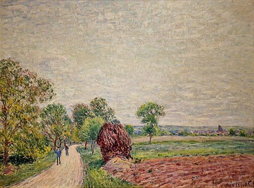 Campagne proche de Moret, 1885, Alfred Sisley