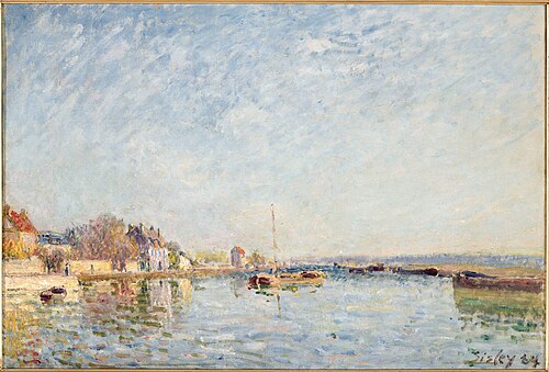 Canal du Loing, 1884, Alfred Sisley