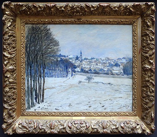 La Neige à Marly-le-Roi, 1875, Alfred Sisley
