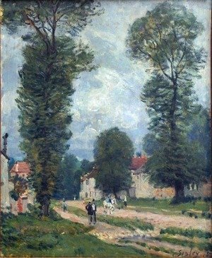La Route de Versailles, 1875, Alfred Sisley