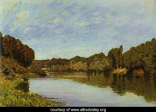 La Seine à Bougival, 1873, Alfred Sisley