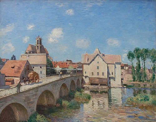 Le Pont de Moret, 1893, Alfred Sisley