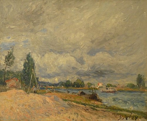 Les Bords du Loing, 1878, Alfred Sisley