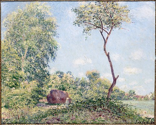 Printemps, trembles et acacias, 1889, Alfred Sisley