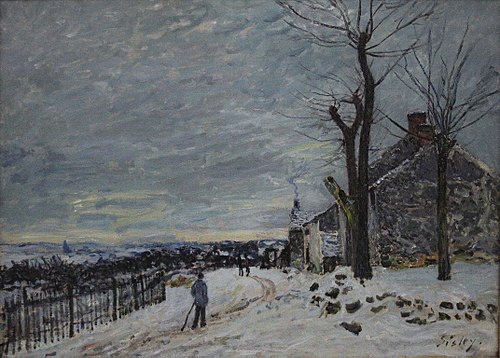 Temps de neige à Veneux-Nadon, 1880, Alfred Sisley