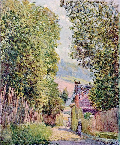 Une rue à Louveciennes, 1876, Alfred Sisley