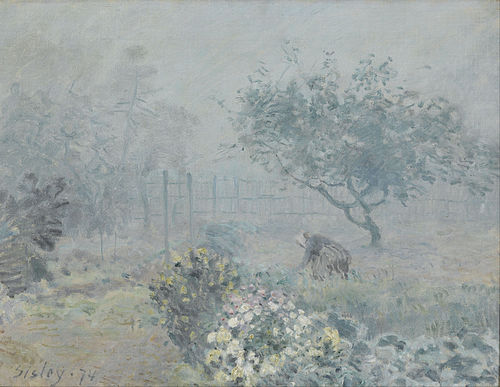 Le Brouillard, Voisins, 1874, Alfred Sisley