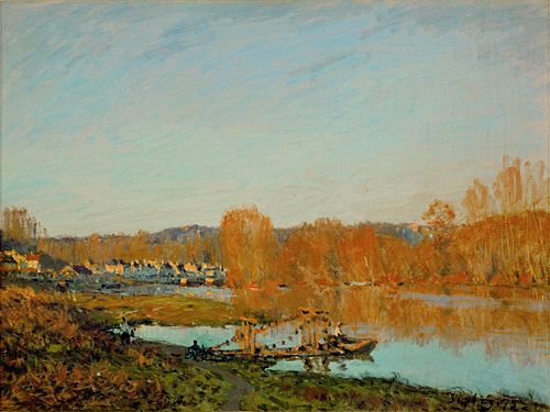 L'Automne - Bord de la Seine près de Bougival, 1873, Alfred Sisley