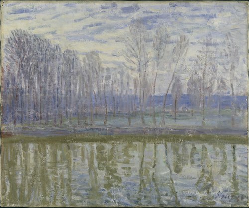 Les Bords du Loing, 1896, Alfred Sisley