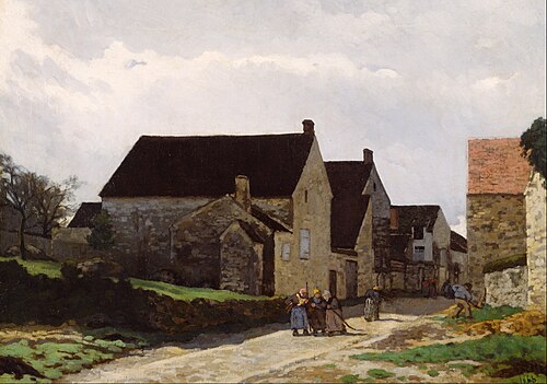 Femmes allant au bois, paysage, 1866, Alfred Sisley